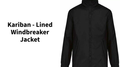 Kariban - Lined Windbreaker Jacket by@Outfy
