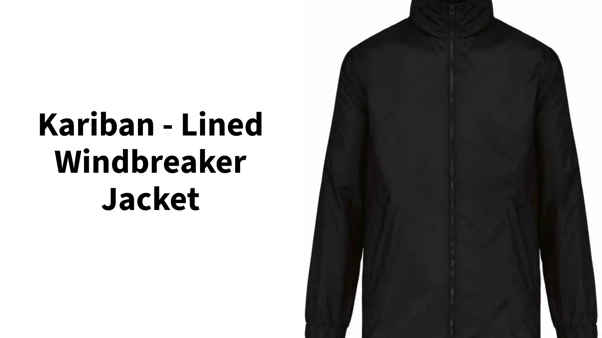 Kariban - Lined Windbreaker Jacket by@Outfy