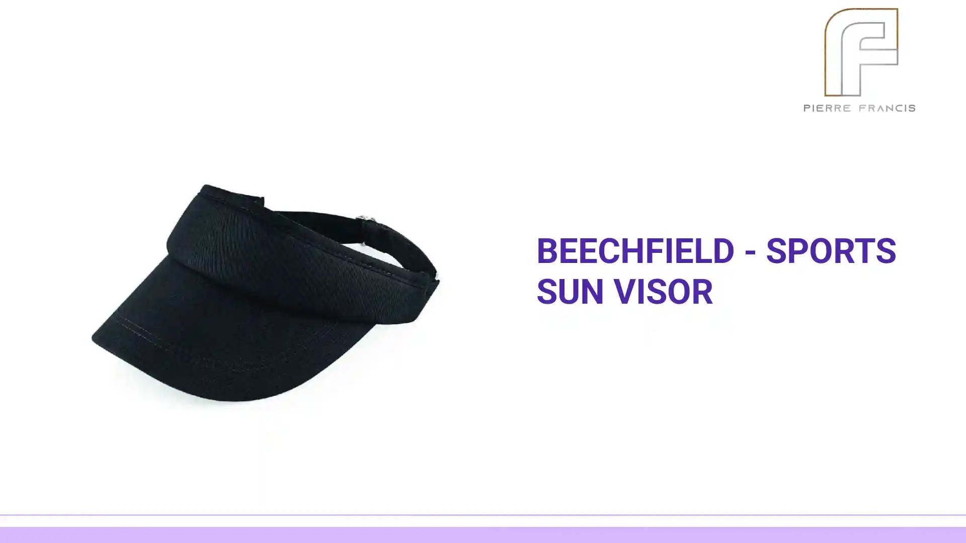 Beechfield - Sports Sun Visor - BB41 BLK ONE