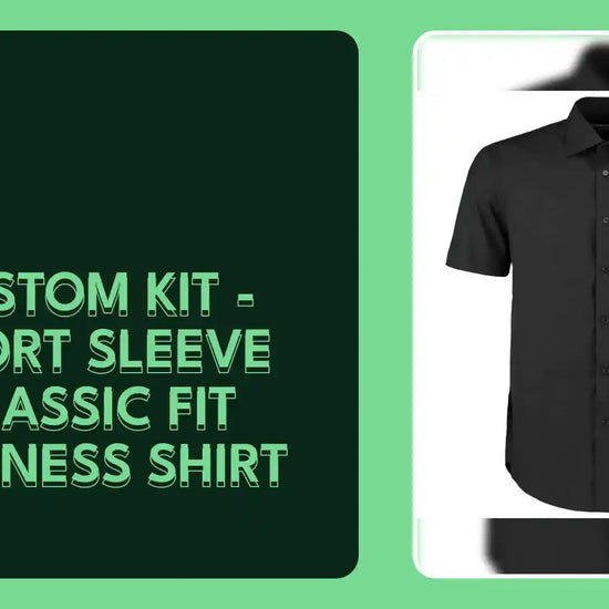 Kustom Kit - Short Sleeve Classic Fit Business Shirt - K102 BLK 14.5