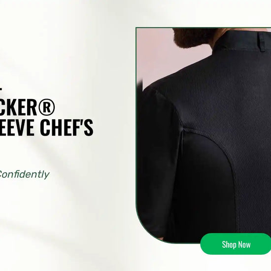 Premier - Coolchecker&reg; Short Sleeve Chef's Jacket by@Outfy