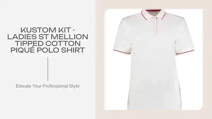 Kustom Kit - Ladies St Mellion Tipped Cotton Piqu&eacute; Polo Shirt by@Outfy