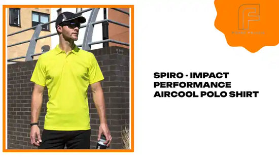 Spiro - Impact Performance Aircool Polo Shirt by@Outfy