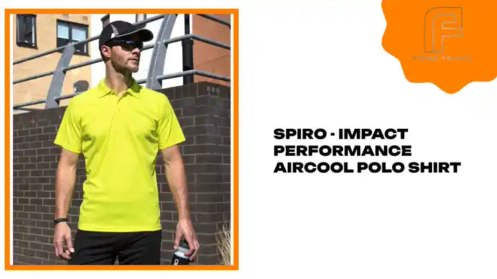 Spiro - Impact Performance Aircool Polo Shirt by@Outfy