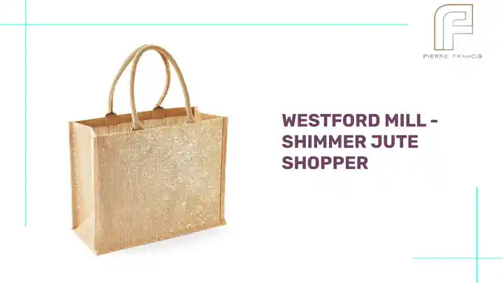 Westford Mill - Shimmer Jute Shopper by@Outfy