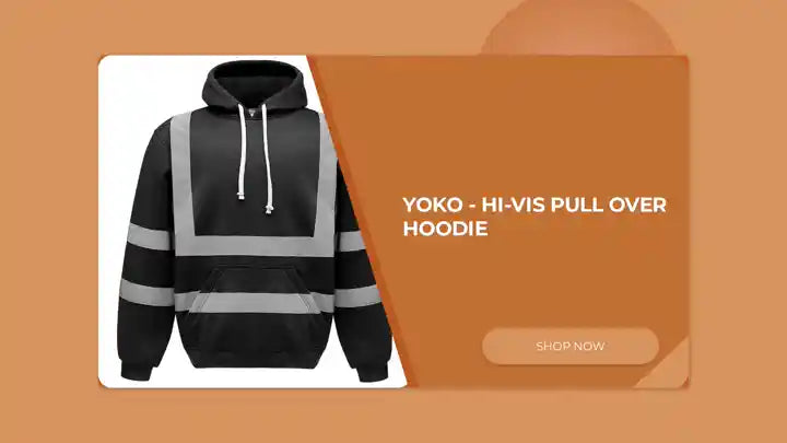 Yoko - Hi-Vis Pull Over Hoodie by@Outfy