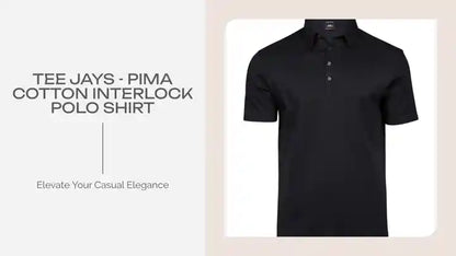 Tee Jays - Pima Cotton Interlock Polo Shirt by@Outfy