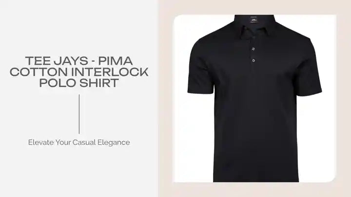 Tee Jays - Pima Cotton Interlock Polo Shirt by@Outfy