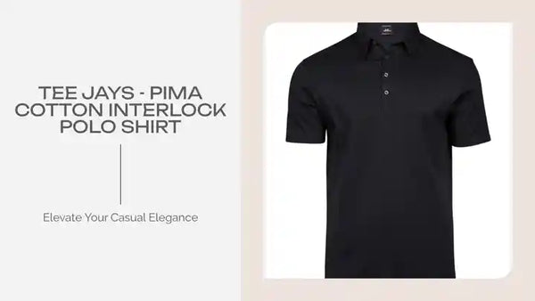Tee Jays - Pima Cotton Interlock Polo Shirt by@Outfy