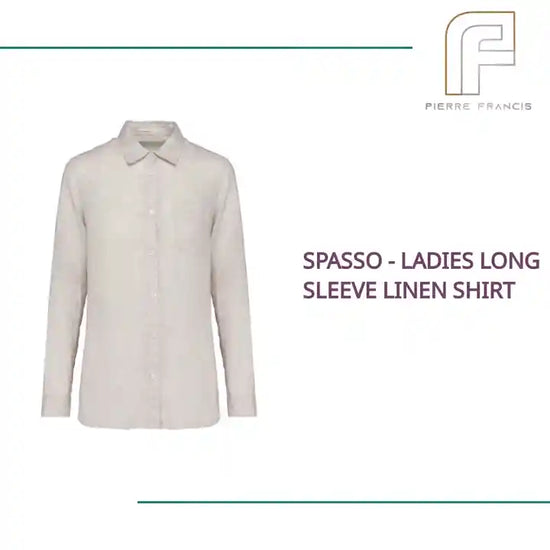 Spasso - Ladies Long Sleeve Linen Shirt by@Outfy
