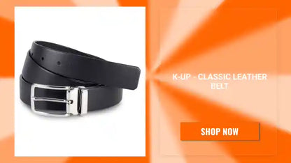 K-UP - Classic Leather Belt by@Outfy