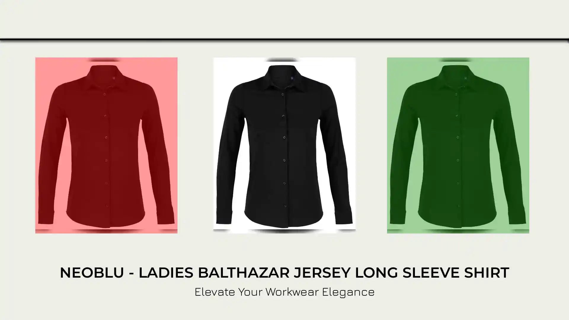 NEOBLU - Ladies Balthazar Jersey Long Sleeve Shirt - 03199 DBK S