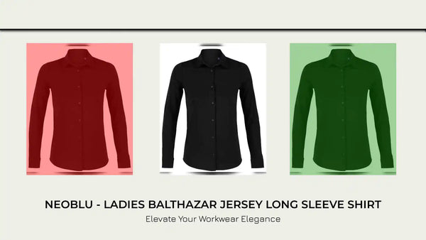 NEOBLU - Ladies Balthazar Jersey Long Sleeve Shirt - 03199 DBK S