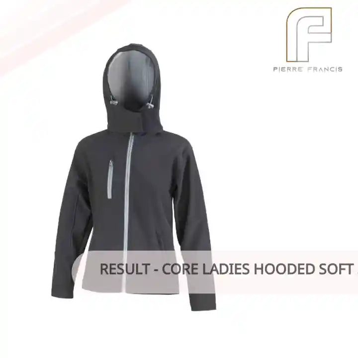 Result - Core Ladies Hooded Soft Shell Jacket by@Outfy