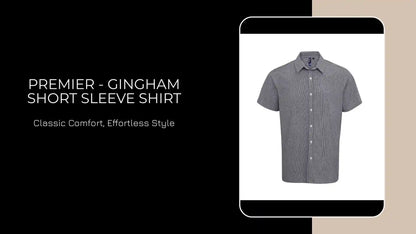 Premier - Gingham Short Sleeve Shirt by@Outfy