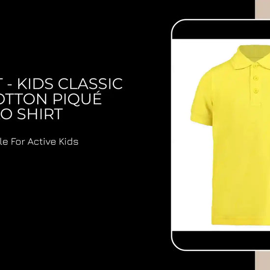 Kustom Kit - Kids Classic Poly / Cotton Piqué Polo Shirt - K406 CAN 3-4