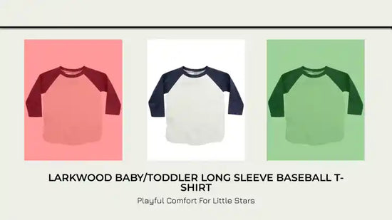 Larkwood Baby/Toddler Long Sleeve Baseball T-Shirt by@Outfy
