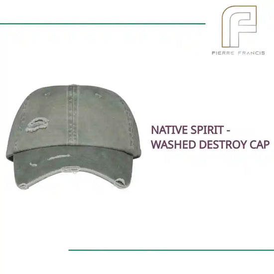 Native Spirit - Washed Destroy Cap by@Outfy