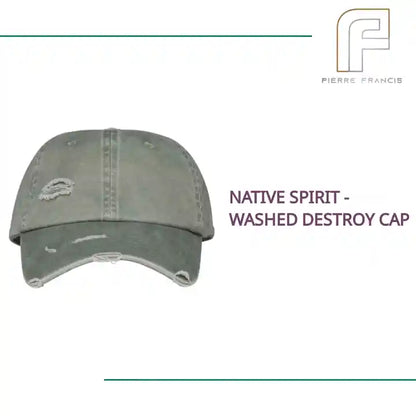 Native Spirit - Washed Destroy Cap by@Outfy