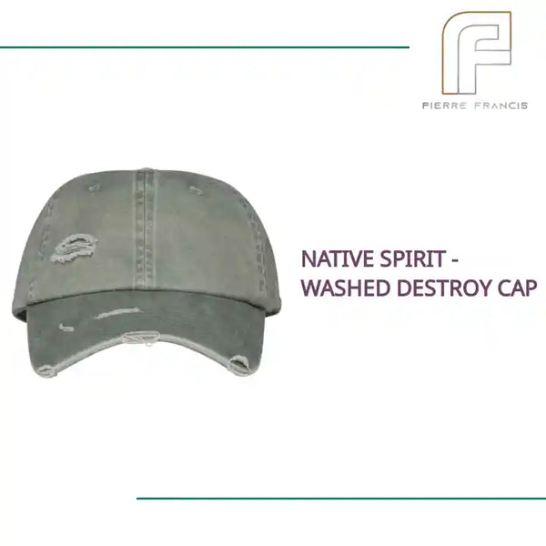 Native Spirit - Washed Destroy Cap by@Outfy