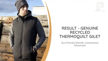Result - Genuine Recycled Thermoquilt Gilet by@Outfy