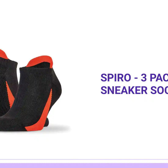 Spiro - 3 Pack Sports Sneaker Socks by@Outfy