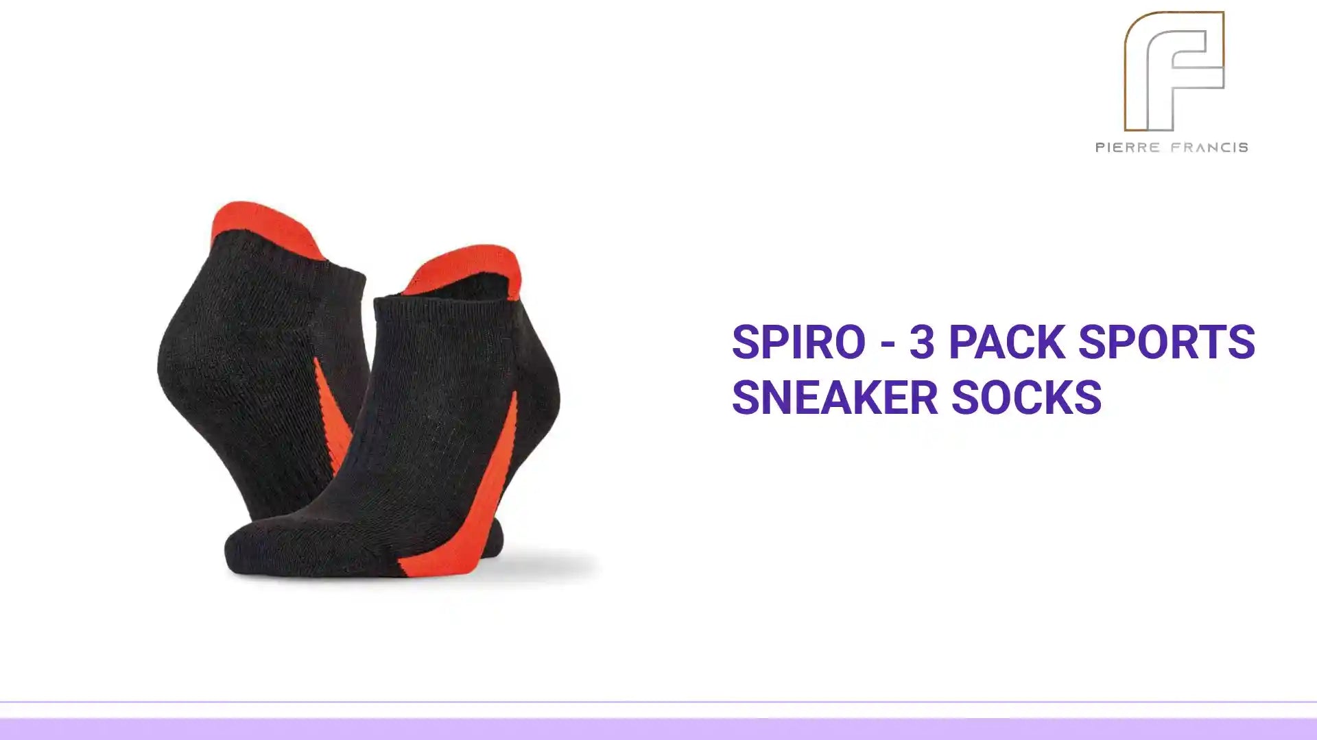 Spiro - 3 Pack Sports Sneaker Socks by@Outfy