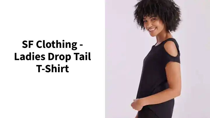 SF Clothing - Ladies Drop Tail T-Shirt by@Outfy
