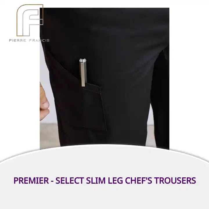 Premier - Select Slim Leg Chef's Trousers by@Outfy