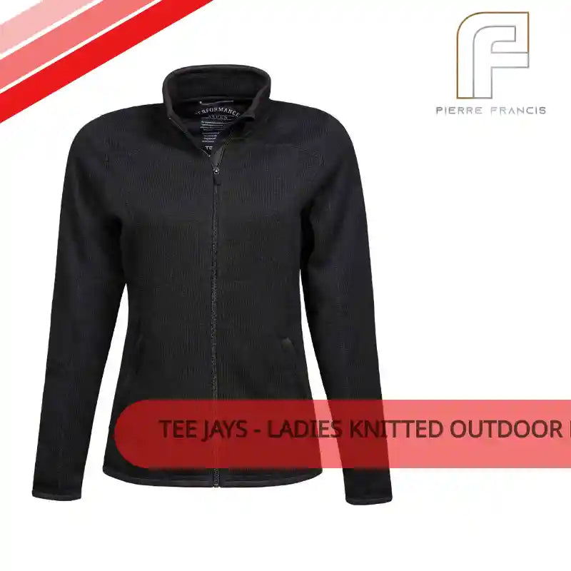 Tee Jays - Ladies Knitted Outdoor Fleece Jacket by@Outfy