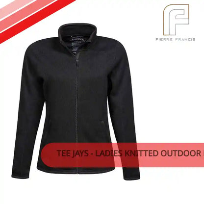 Tee Jays - Ladies Knitted Outdoor Fleece Jacket by@Outfy