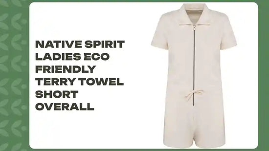 Native Spirit Ladies Eco Friendly Terry Towel Short Overall by@Outfy