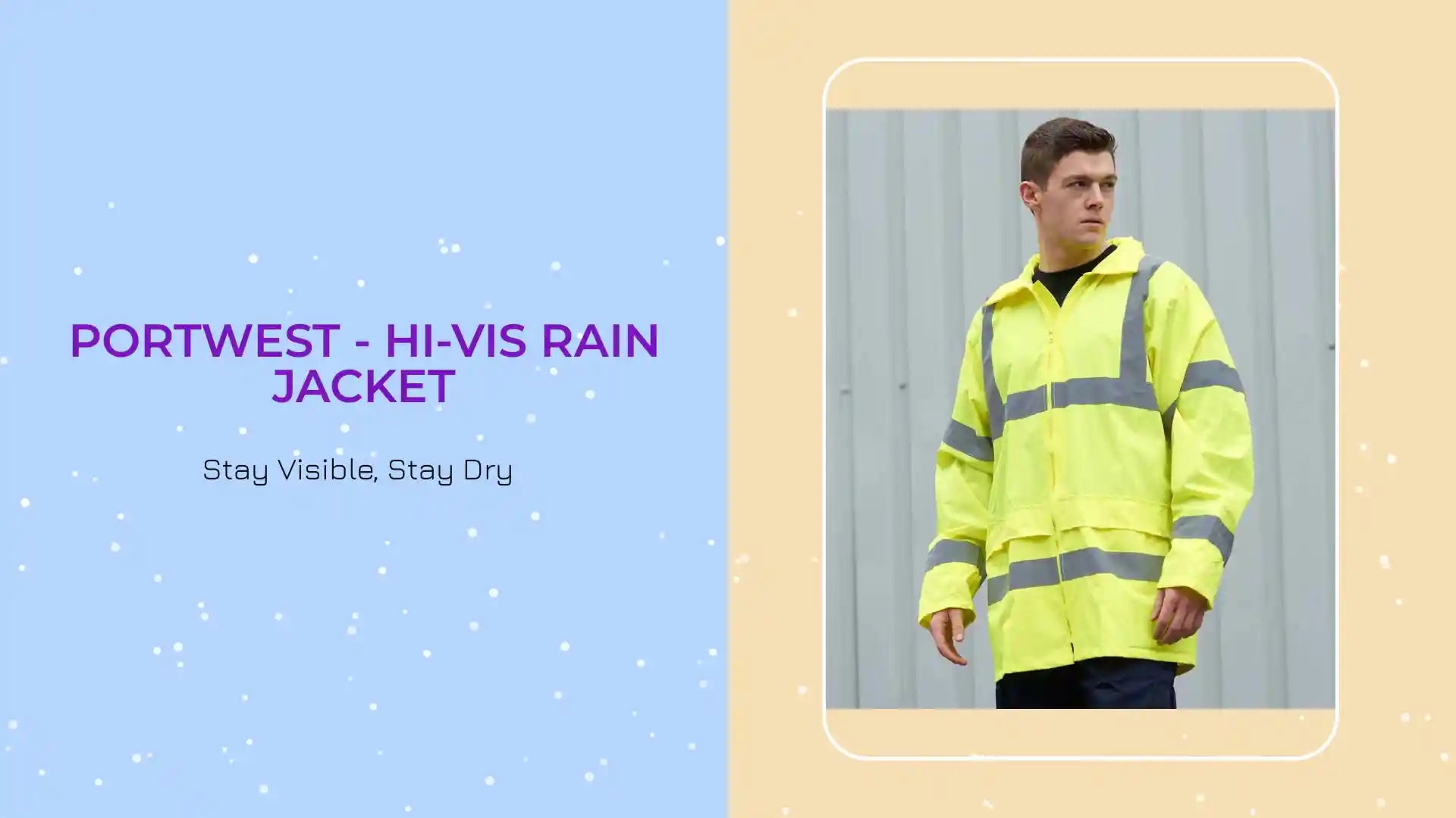 Portwest - Hi-Vis Rain Jacket by@Outfy
