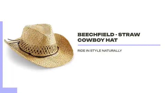 Beechfield - Straw Cowboy Hat by@Outfy