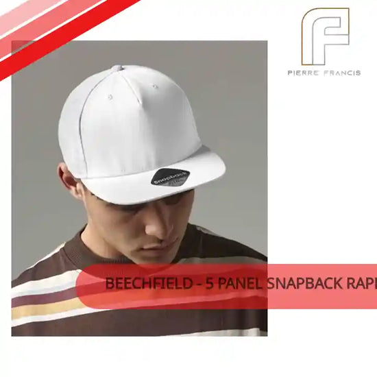 Beechfield - 5 Panel Snapback Rapper Cap by@Outfy