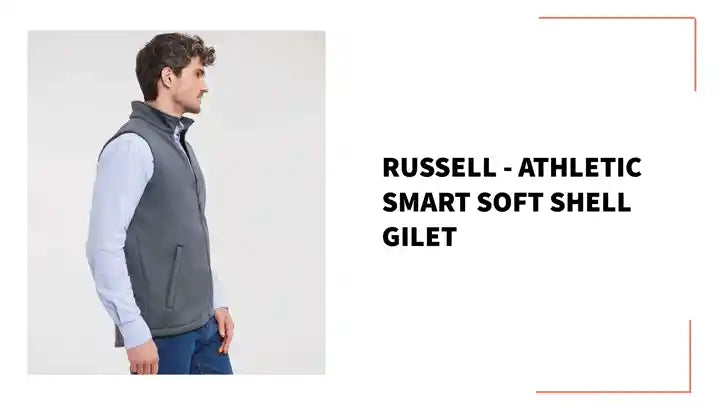 Russell - Athletic Smart Soft Shell Gilet by@Outfy
