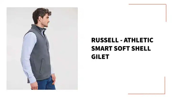 Russell - Athletic Smart Soft Shell Gilet by@Outfy