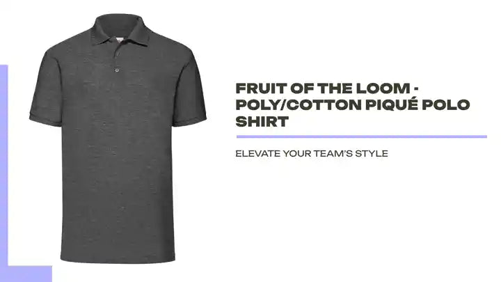 Fruit of the Loom - Poly/Cotton Piqu&eacute; Polo Shirt by@Outfy