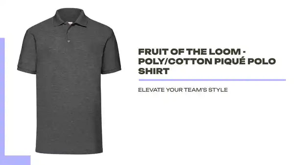 Fruit of the Loom - Poly/Cotton Piqu&eacute; Polo Shirt by@Outfy