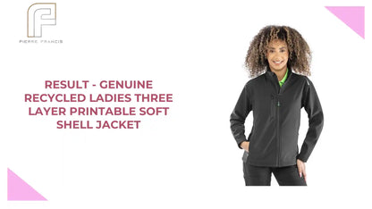 Result - Genuine Recycled Ladies Three Layer Printable Soft Shell Jacket by@Outfy