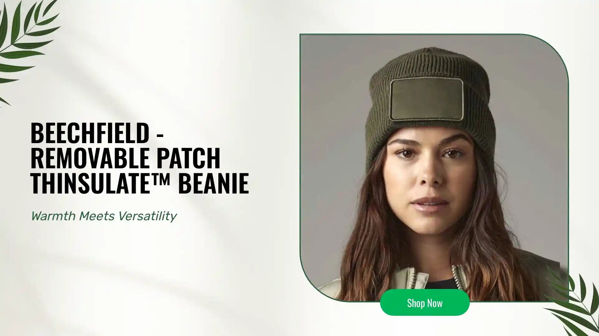 Beechfield - Removable Patch Thinsulate&trade; Beanie by@Outfy