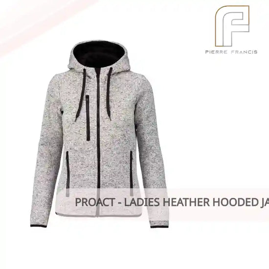 Proact - Ladies Heather Hooded Jacket by@Outfy