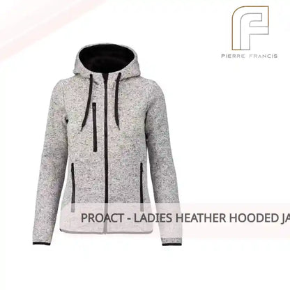 Proact - Ladies Heather Hooded Jacket by@Outfy
