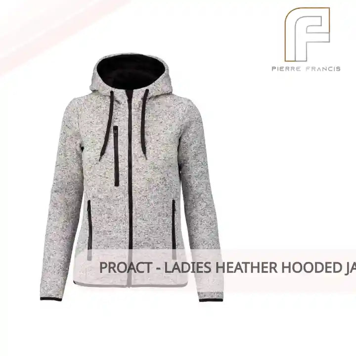 Proact - Ladies Heather Hooded Jacket by@Outfy