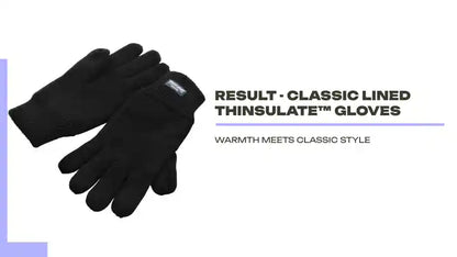 Result - Classic Lined Thinsulate&trade; Gloves by@Outfy