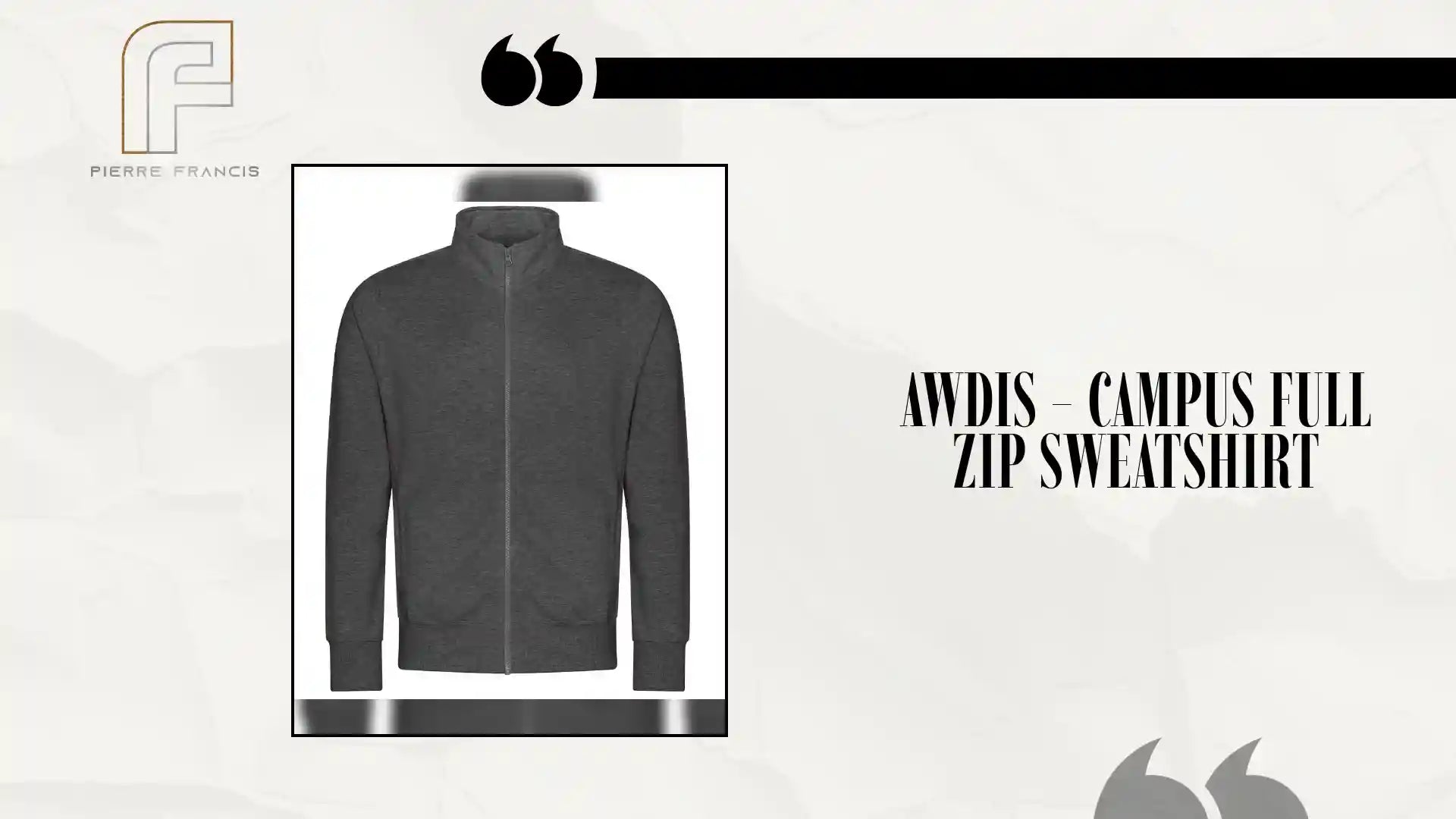 AWDis - Campus Full Zip Sweatshirt by@Outfy