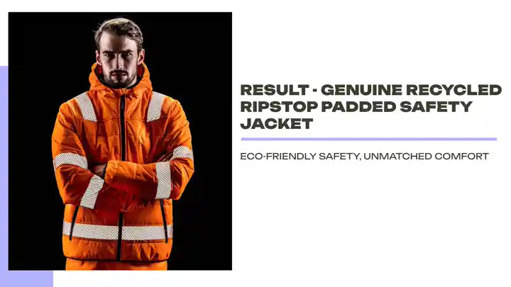 Result - Genuine Recycled Ripstop Padded Safety Jacket by@Outfy