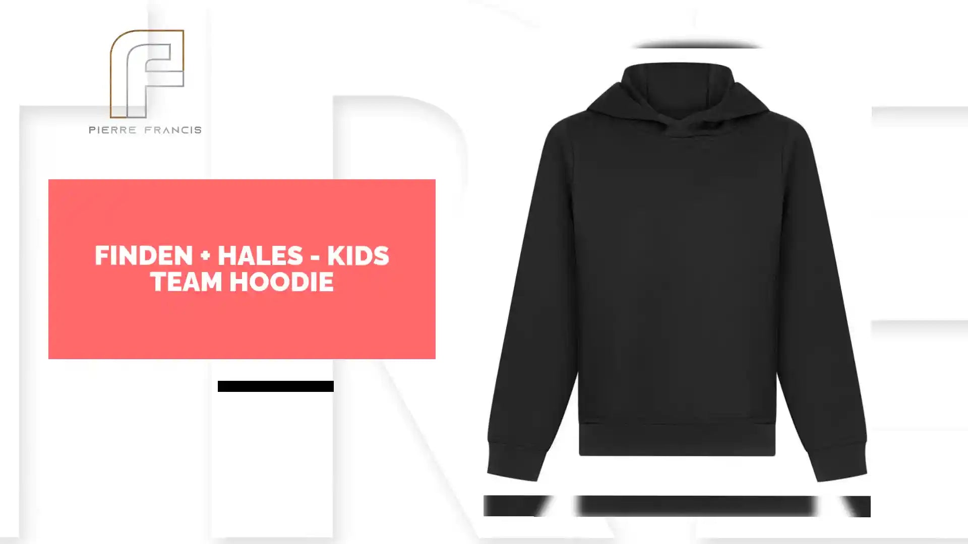 Finden + Hales - Kids Team Hoodie - LV342 BLK 3-4