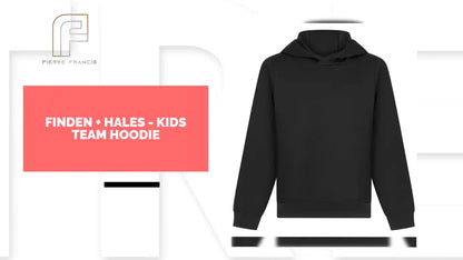 Finden + Hales - Kids Team Hoodie - LV342 BLK 3-4