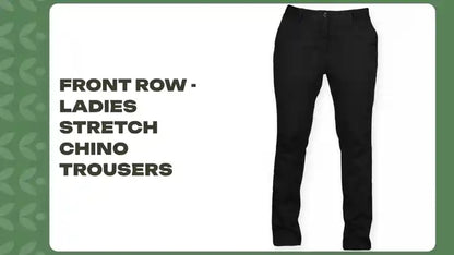 Front Row - Ladies Stretch Chino Trousers by@Outfy
